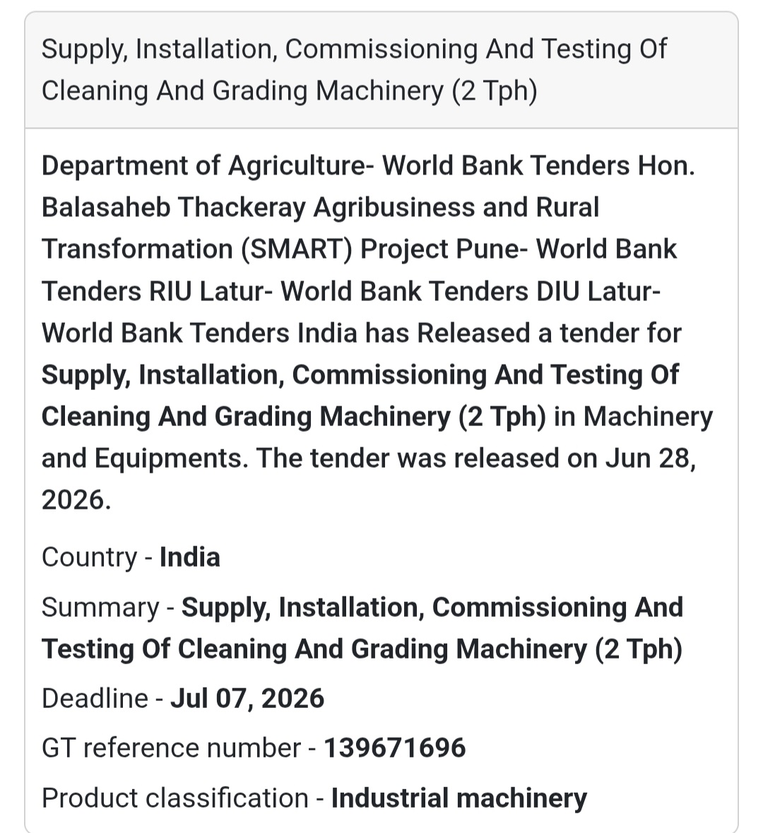 🌾 Cleaning & Grading Machinery (2 TPH) | India 🇮🇳