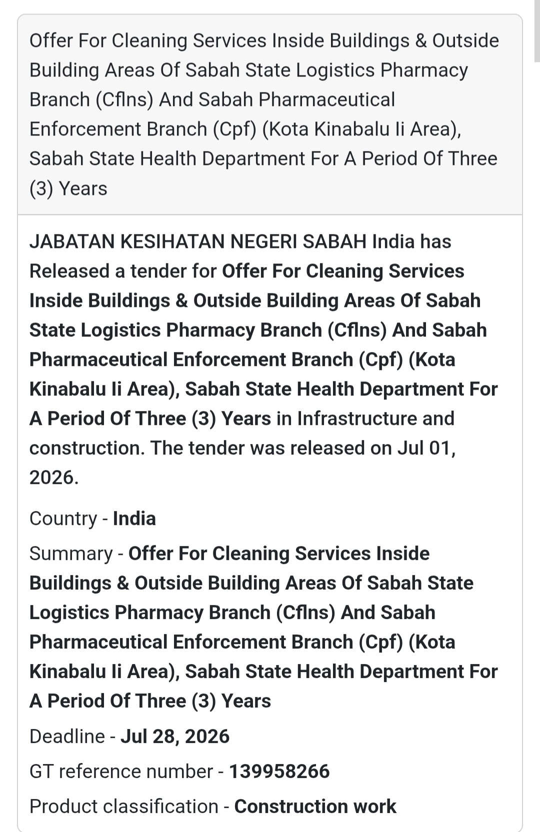 🧹 Cleaning Services | Sabah, Malaysia