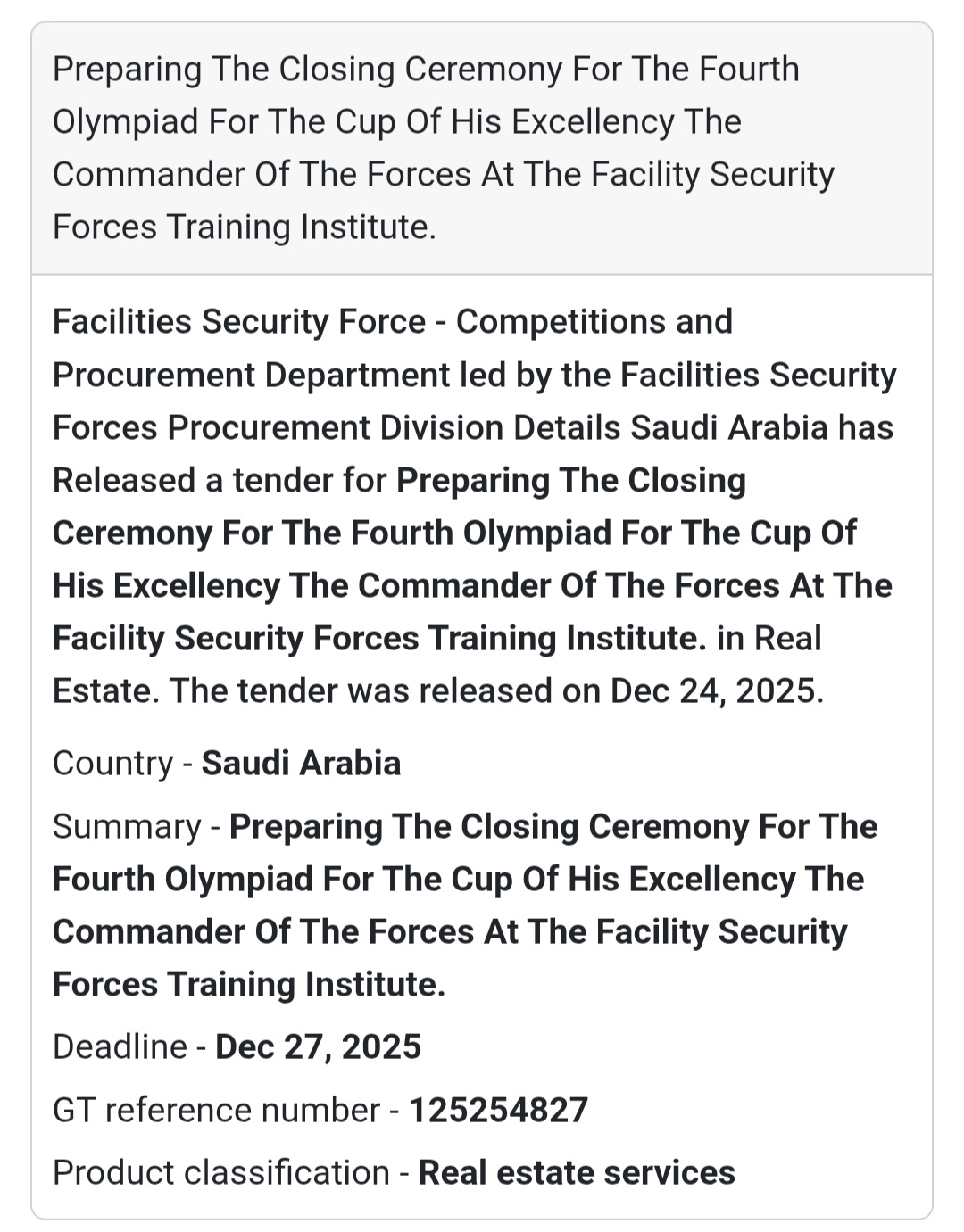 🎖️ Closing Ceremony Organization – Facilities Security Forces 🇸🇦