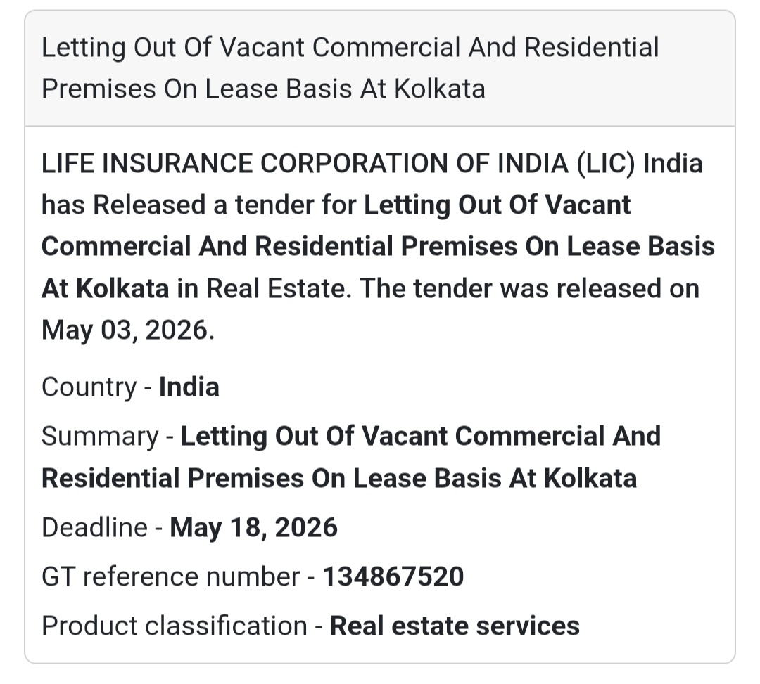 🏢 Commercial & Residential Lease Tender