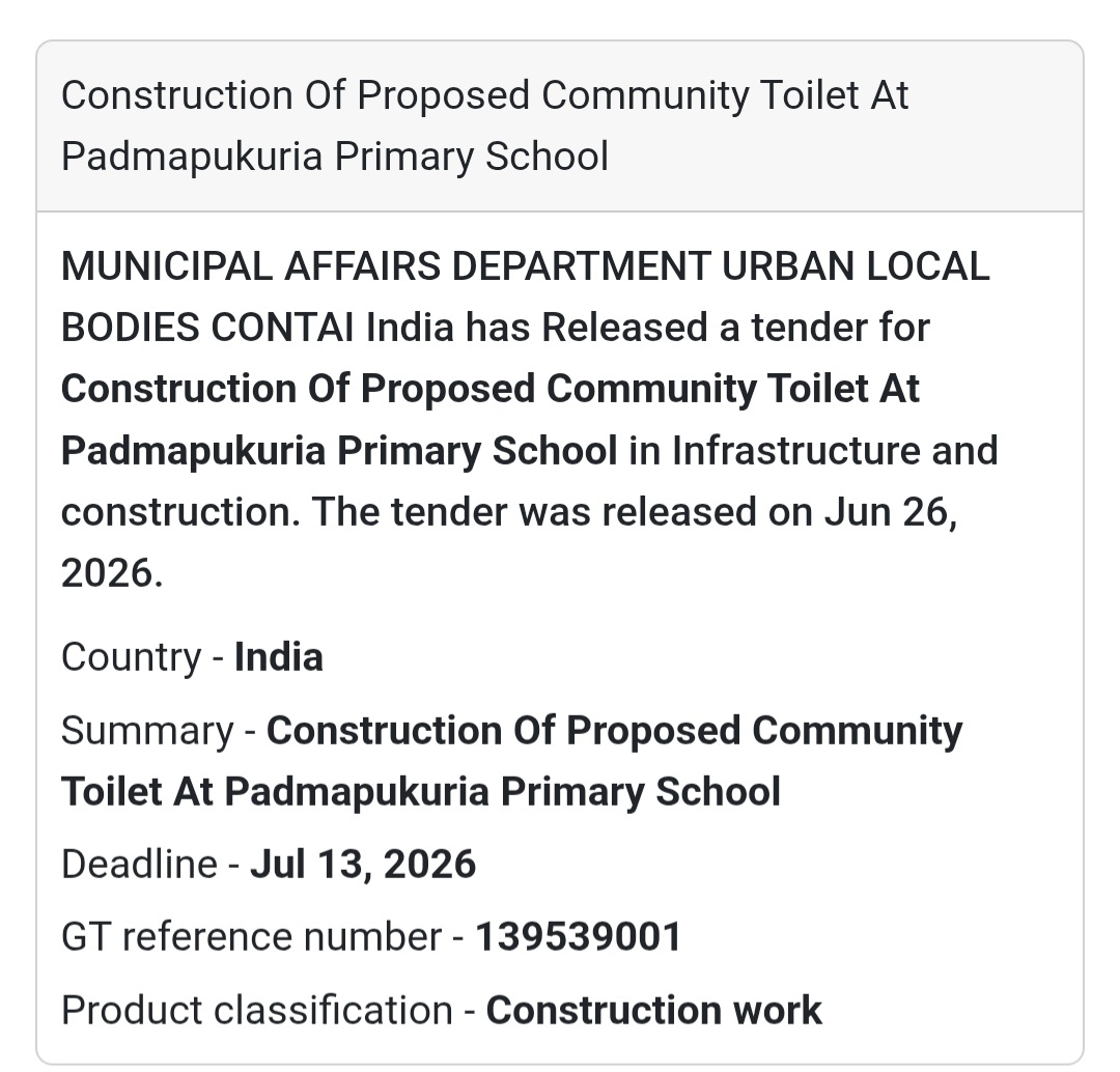 Community Toilet Construction at Padmapukuria Primary School – West Bengal
