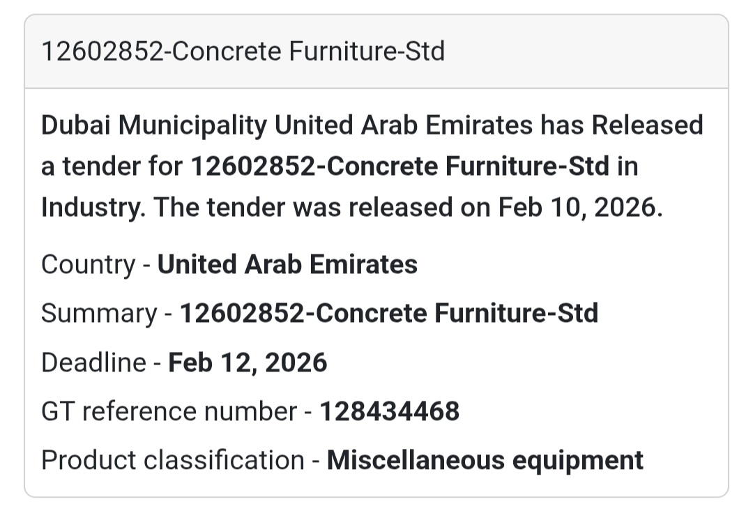 🏗 Concrete Furniture – Std