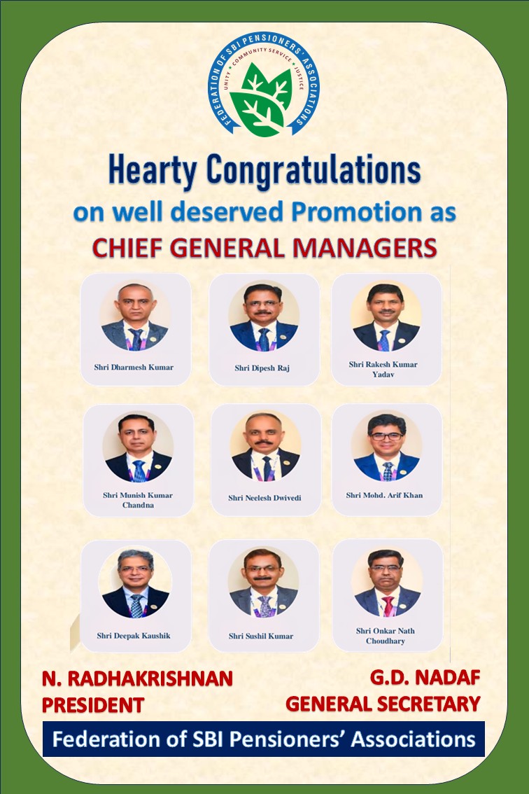 🎉 Congratulations – Chief General Managers