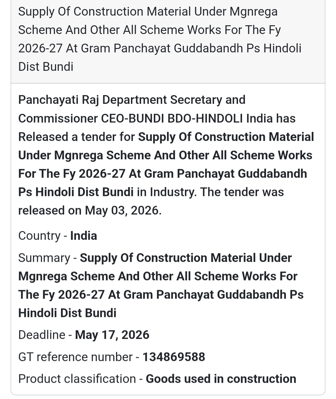 Construction Material Supply – Badodiya