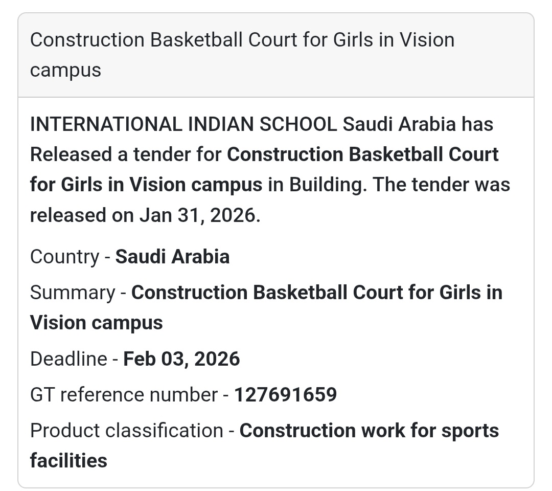 🏀 Construction of Basketball Court (Girls – Vision Campus)