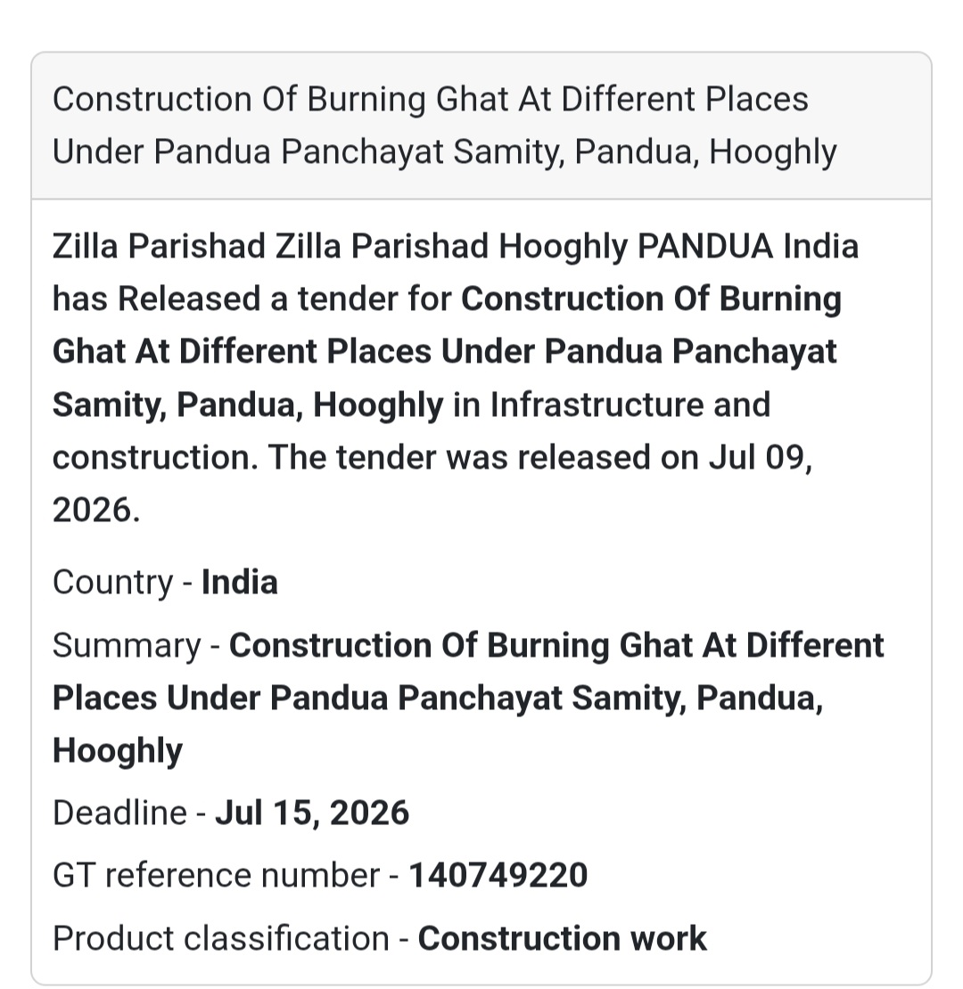 🔥 Construction of Burning Ghat at Different Places | 📍Pandua, Hooghly