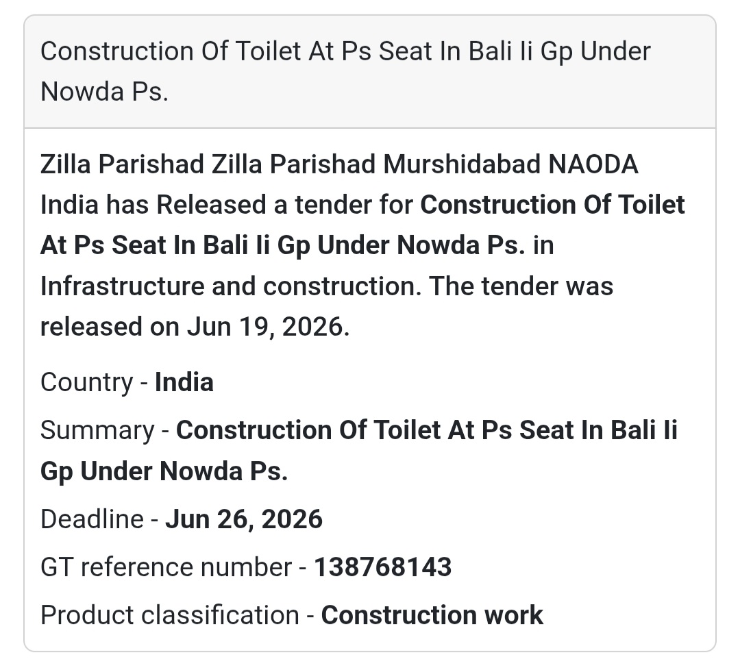 🚻 Construction of Toilet at PS Seat, Bali-II GP