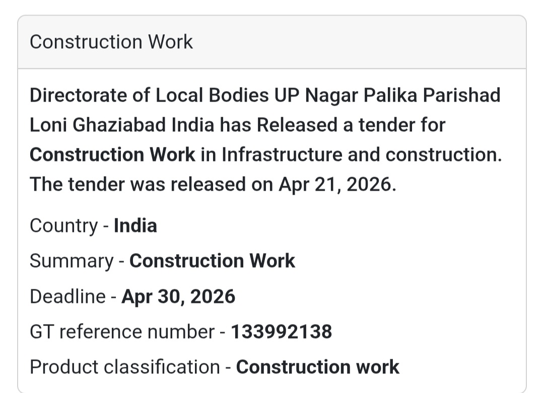 Construction Work – Ghaziabad (Loni)