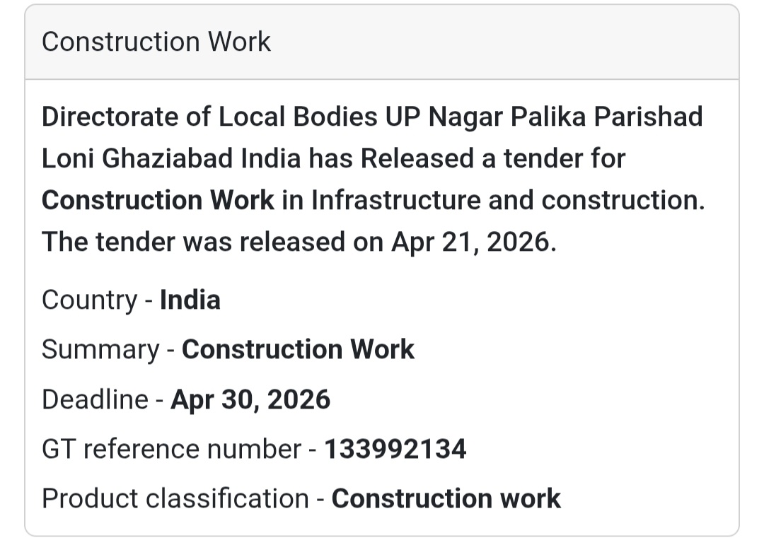 Construction Work – Ghaziabad (Loni)