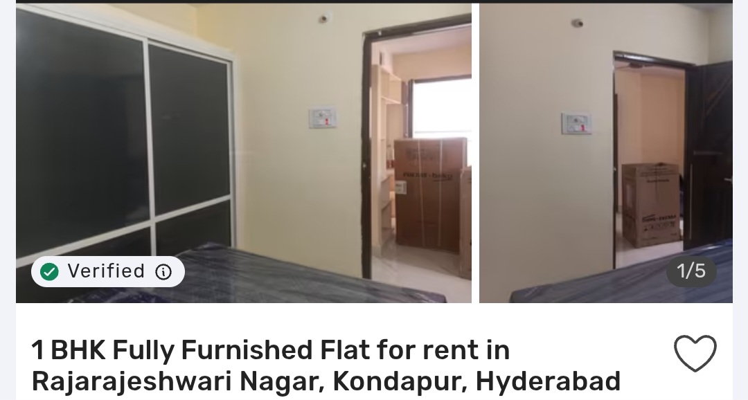 🛏️ Cozy 1BHK in Kondapur – Prime Location