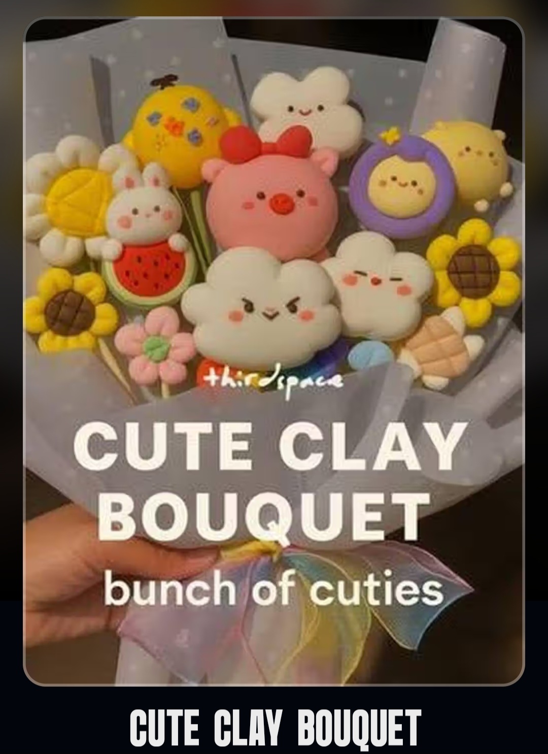 🌸 Cute Clay Bouquet Workshop 🎀