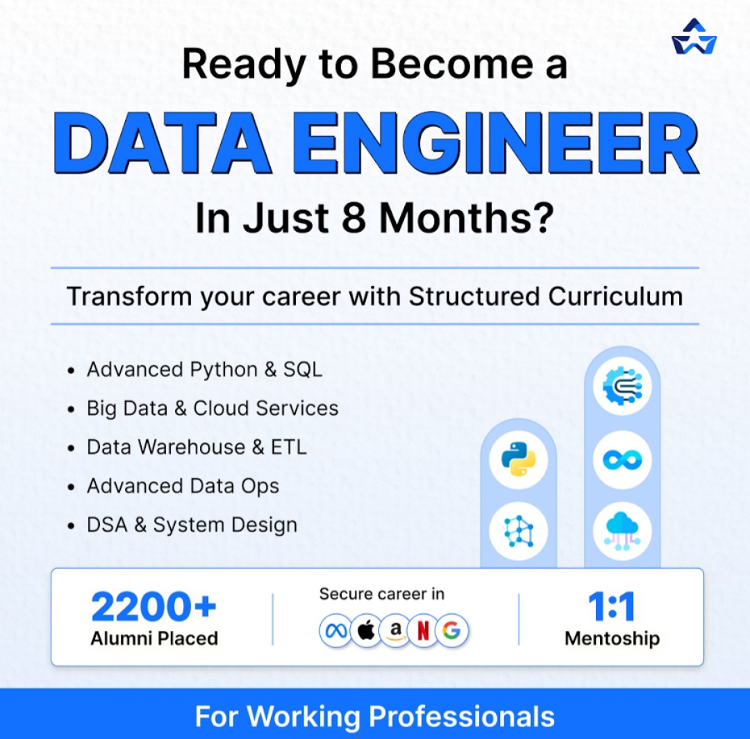 💻 Data Engineer Course Ready to become a Data Engineer in just months? 📊
