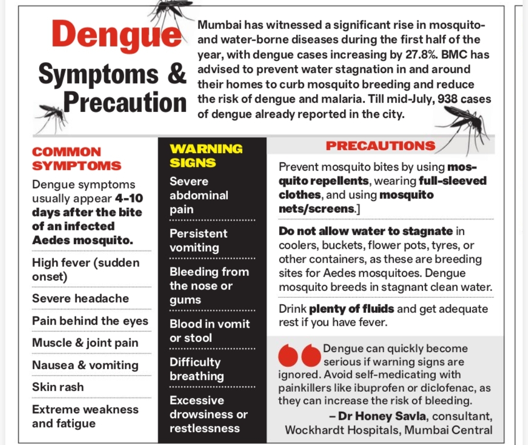 🦟 Dengue Awareness | Symptoms & Precautions