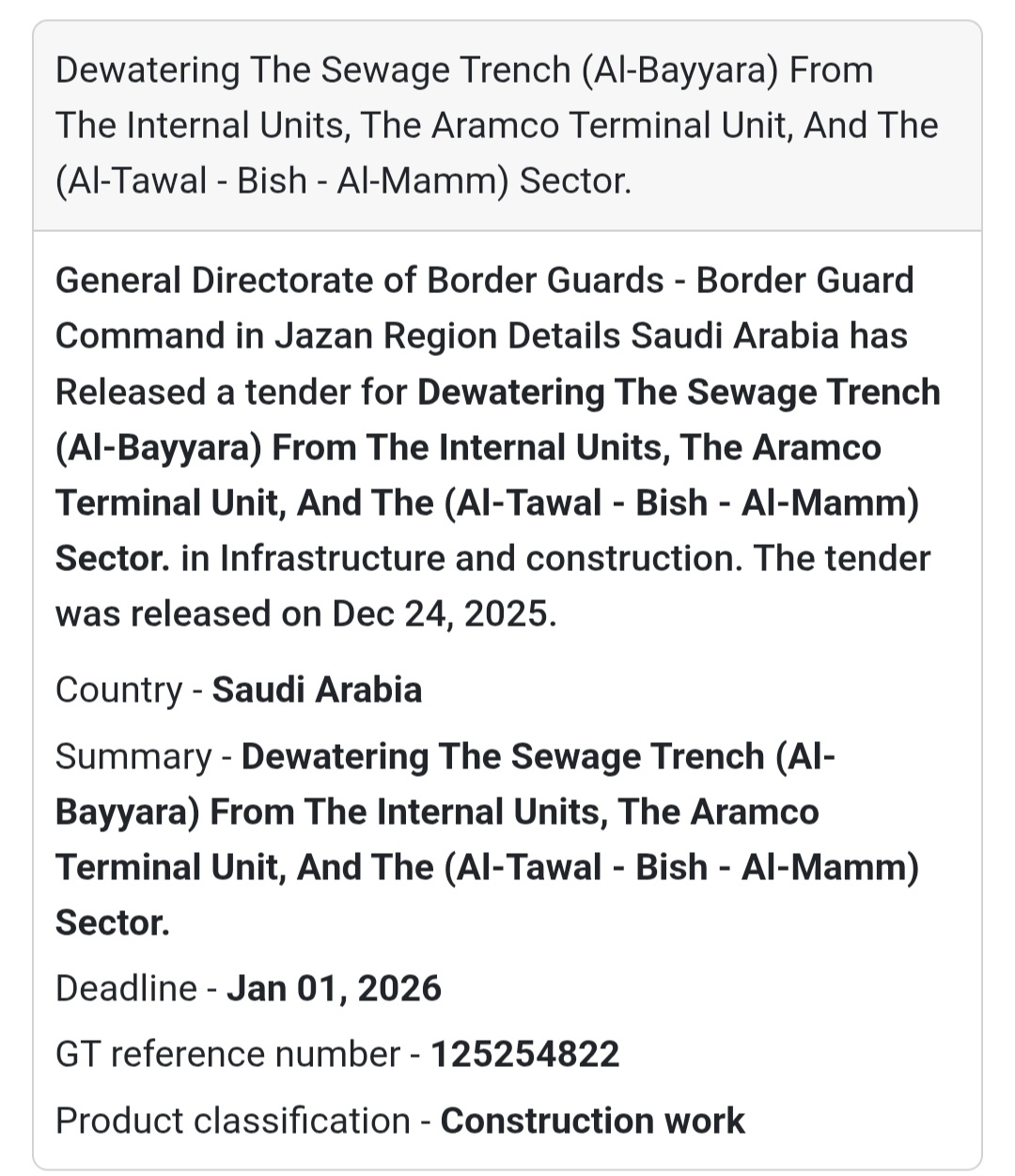 🚧 Dewatering Sewage Trench – Jazan Region 🇸🇦