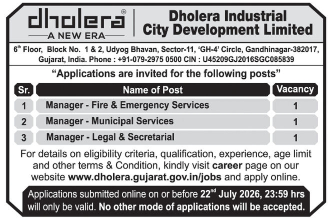 Dholera Industrial City Development Ltd. (DICDL)