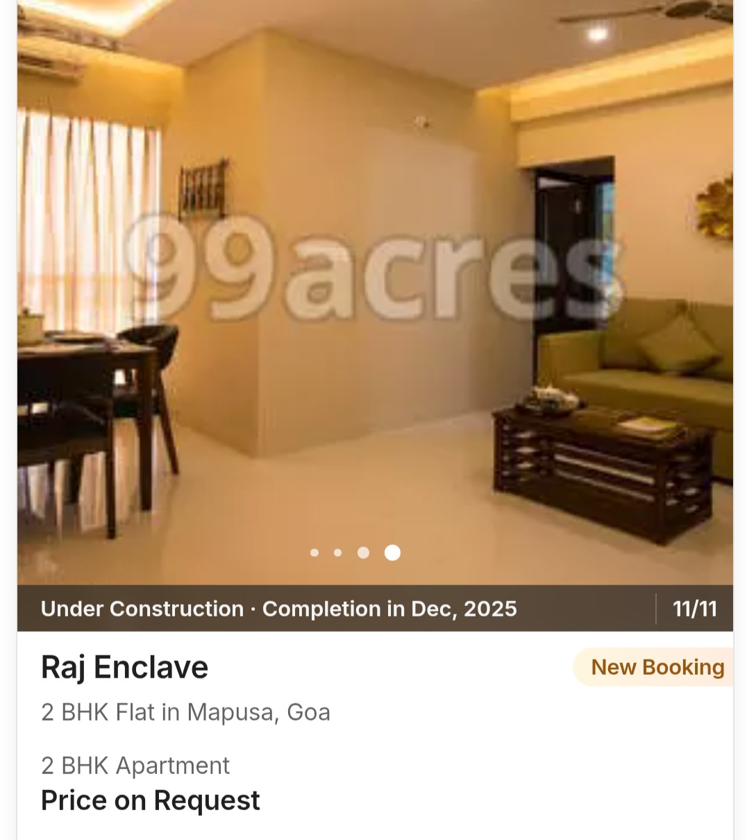 ✨ Discover Raj Enclave, Mapusa – Your 2 BHK Dream Home!