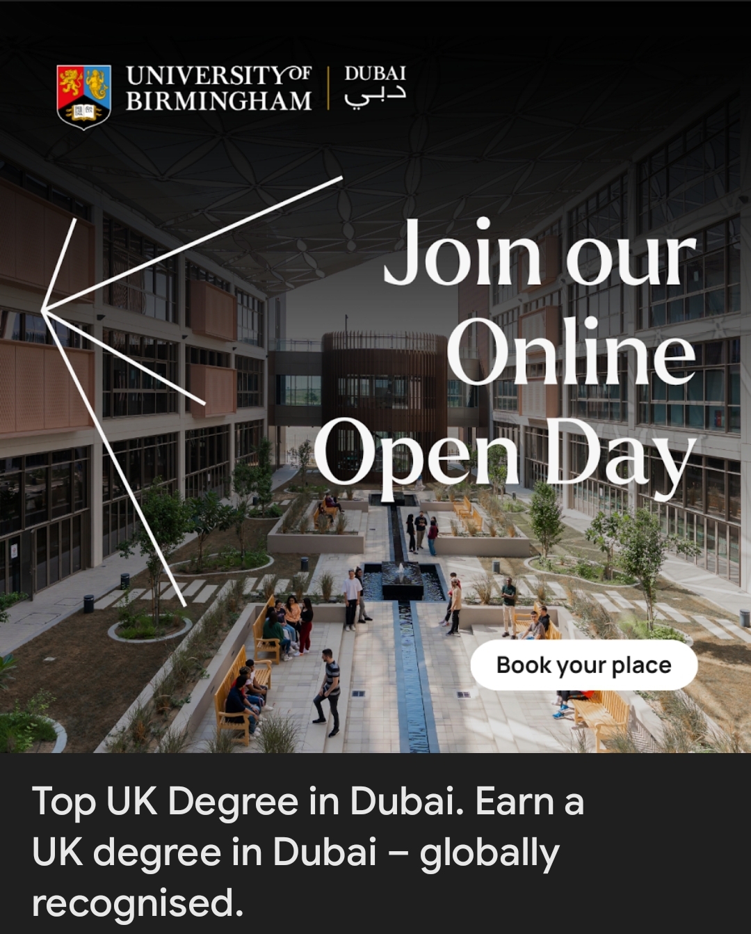 🎓 Discover Your Future at the University of Birmingham Dubai!