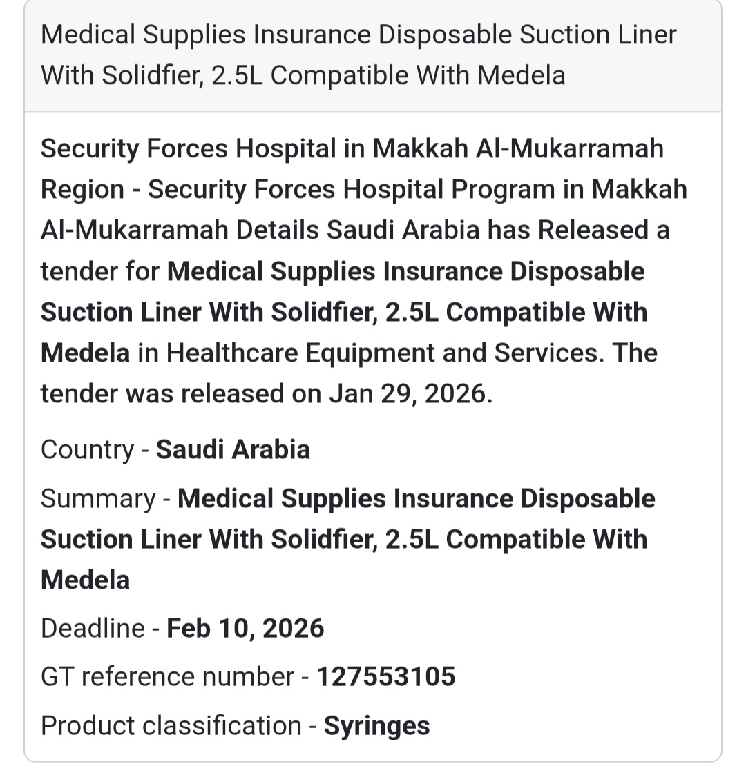 🩺 Disposable Suction Liners