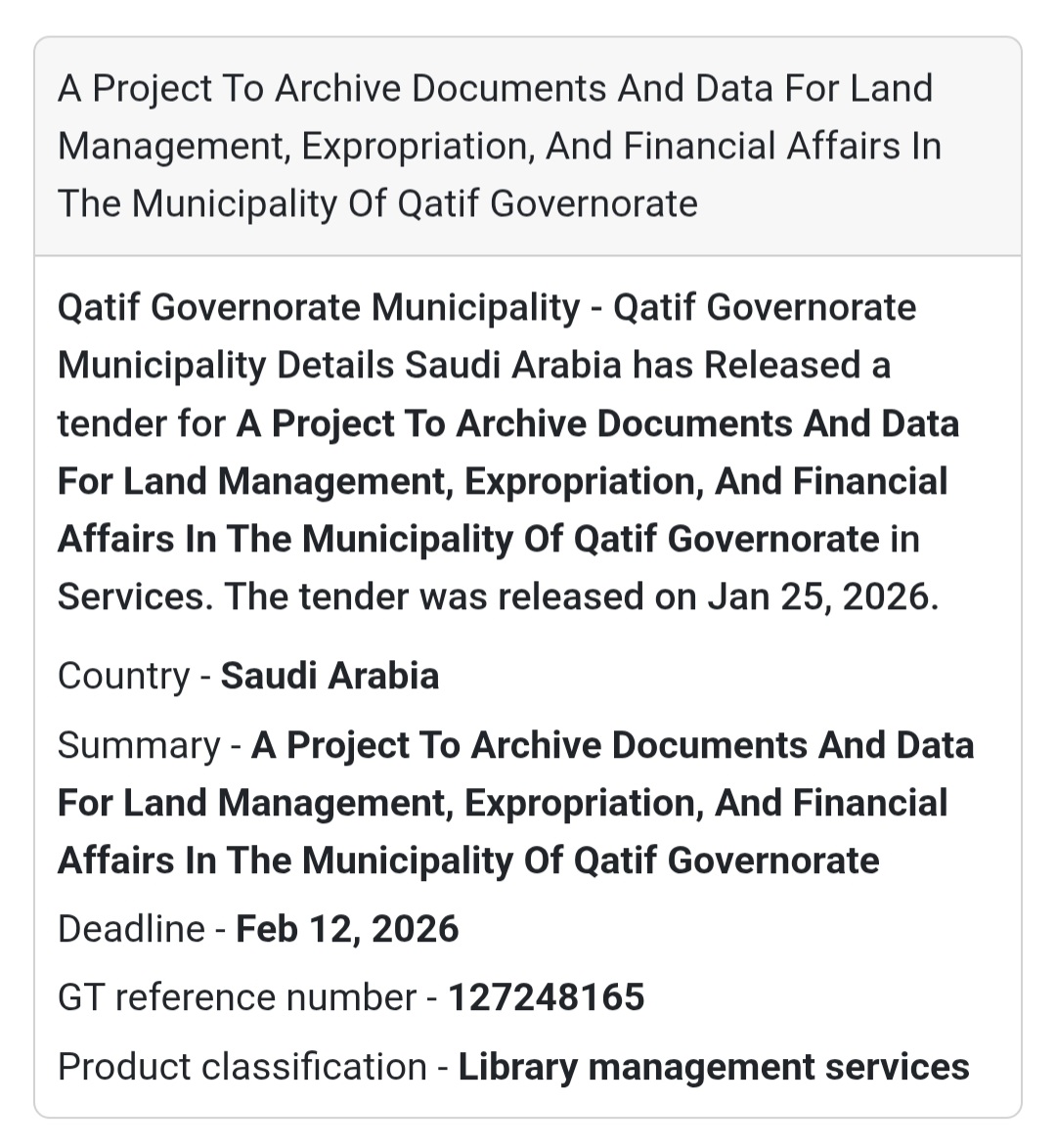 🗂️ Document & Data Archiving Project – Qatif