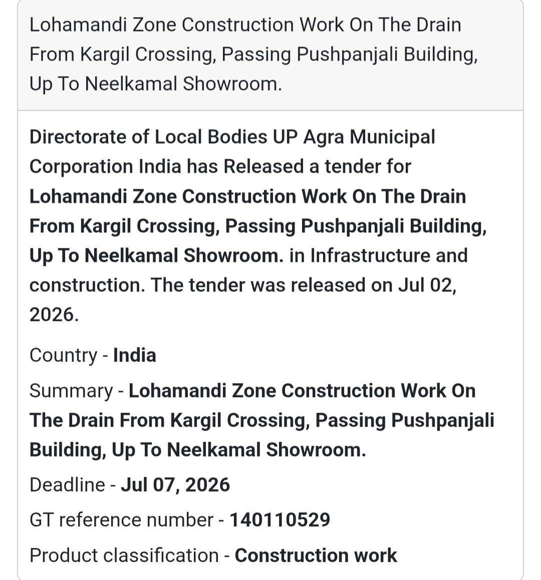🌧️ Drain Construction Work at Lohamandi Zone | 📍Agra, Uttar Pradesh