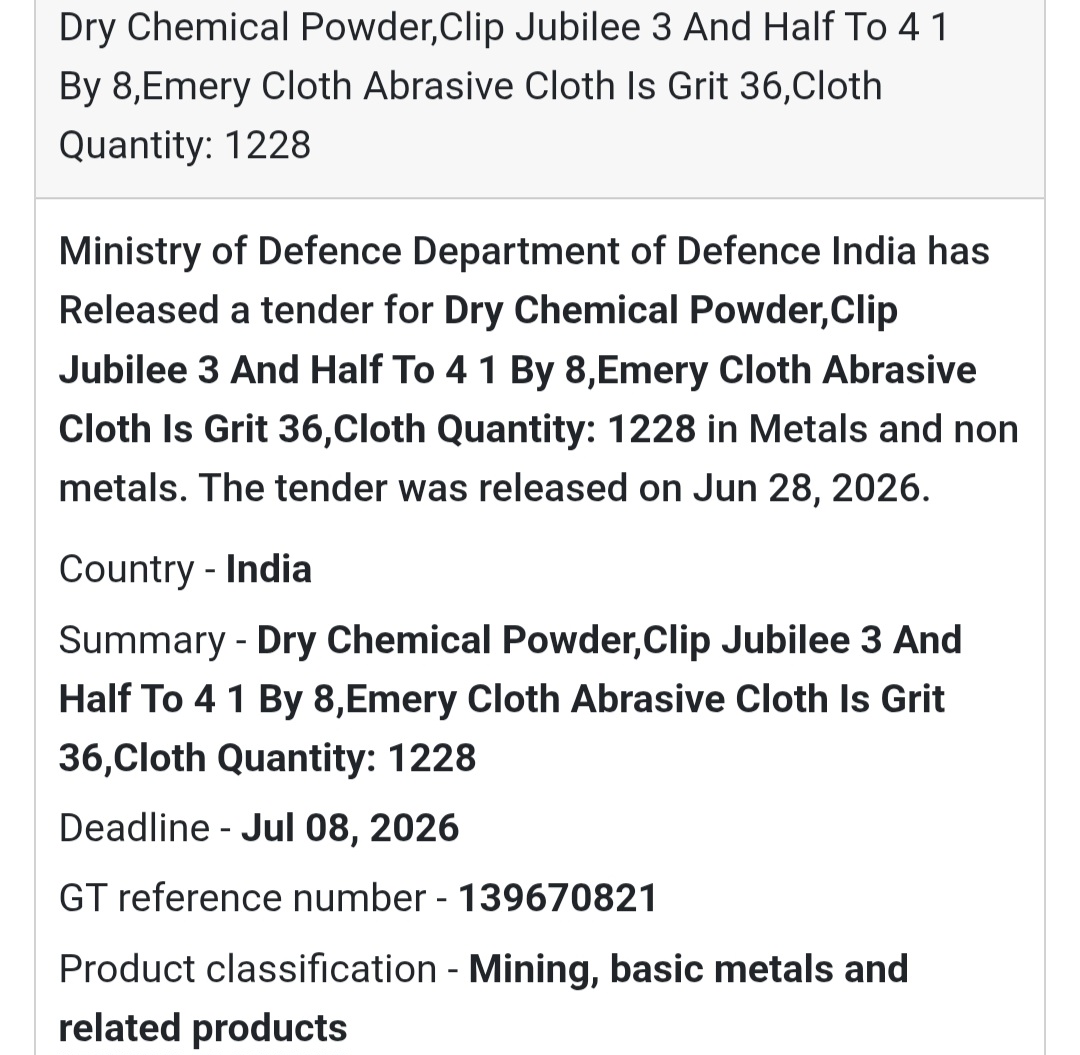 🧯 Dry Chemical Powder & Abrasive Materials | India 🇮🇳