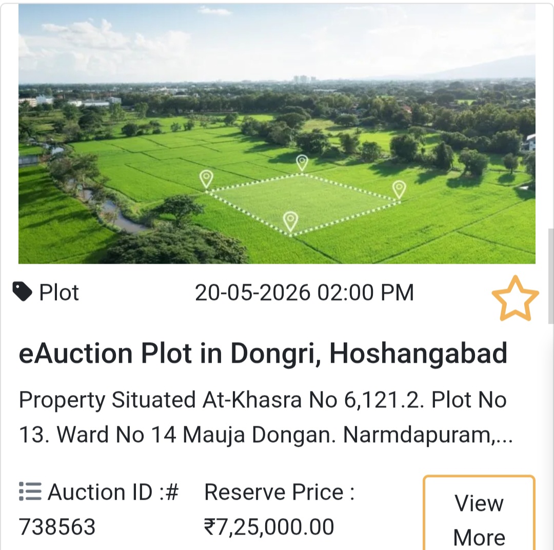 e Auction Plot in Dongri, Hoshangabad