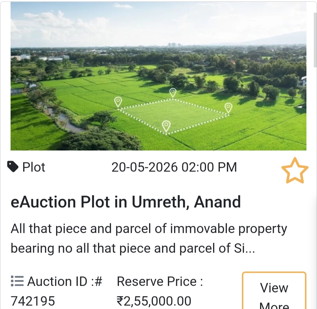 e Auction Plot in Umreth, Anand