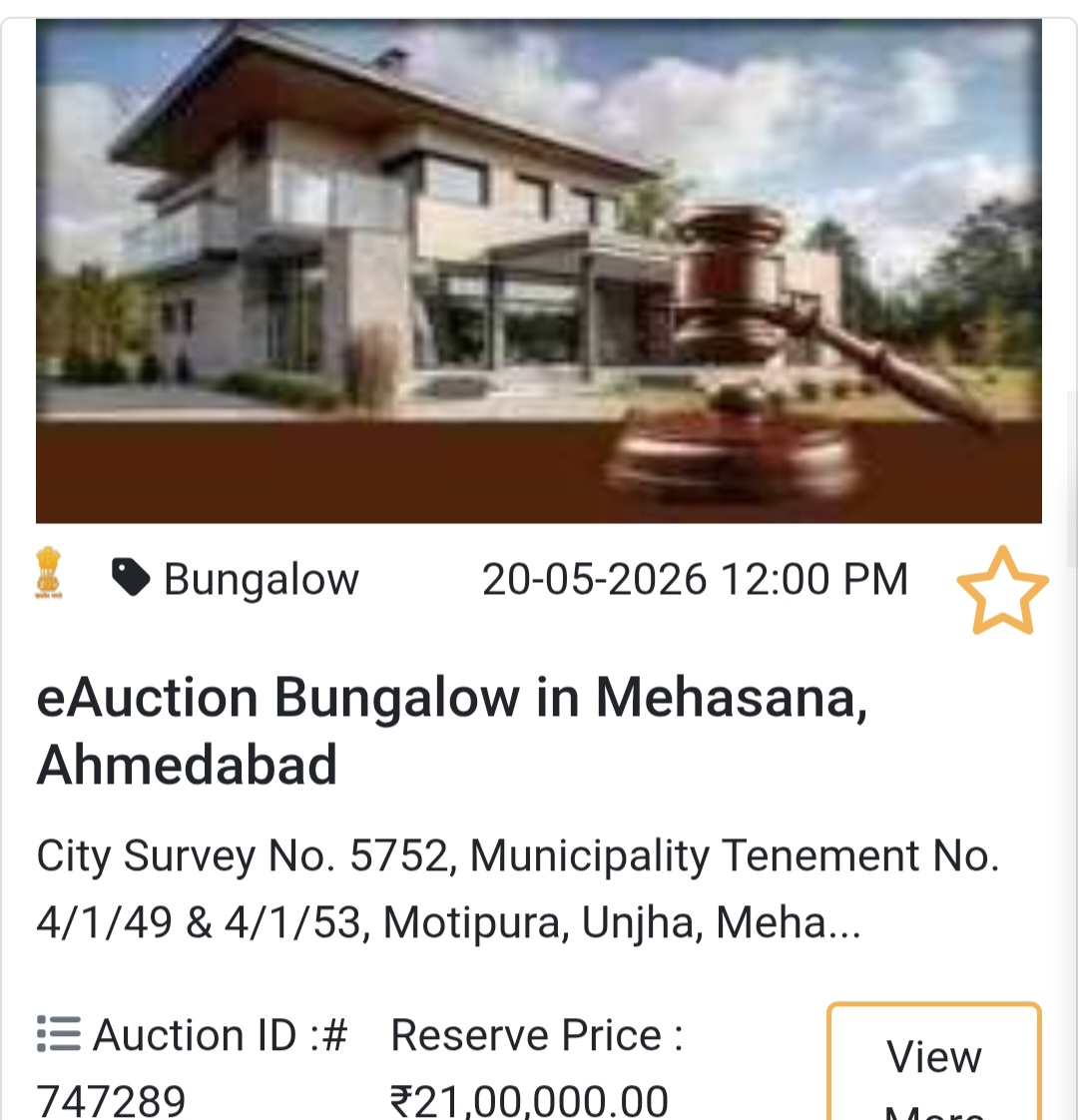 🏡 eAuction Bungalow in Mehsana, Ahmedabad