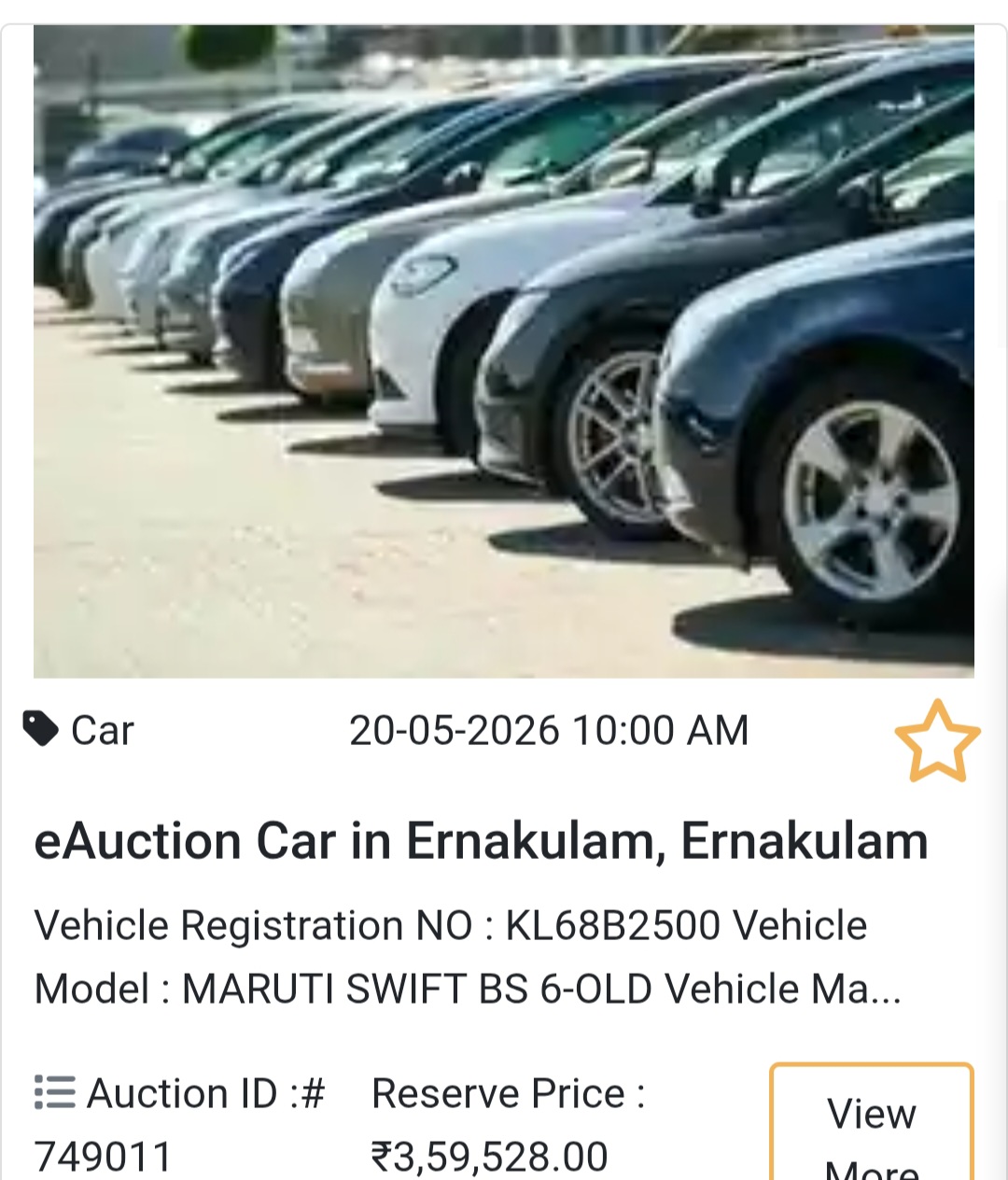 🚗 eAuction Car in Ernakulam🚗