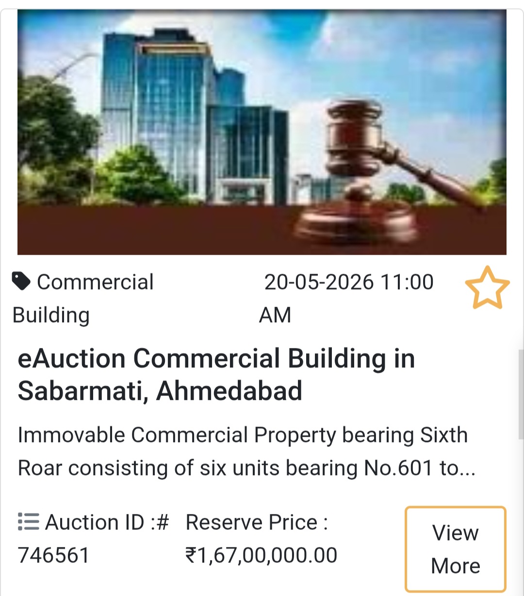 🏢 eAuction Commercial Building in Sabarmati, Ahmedabad