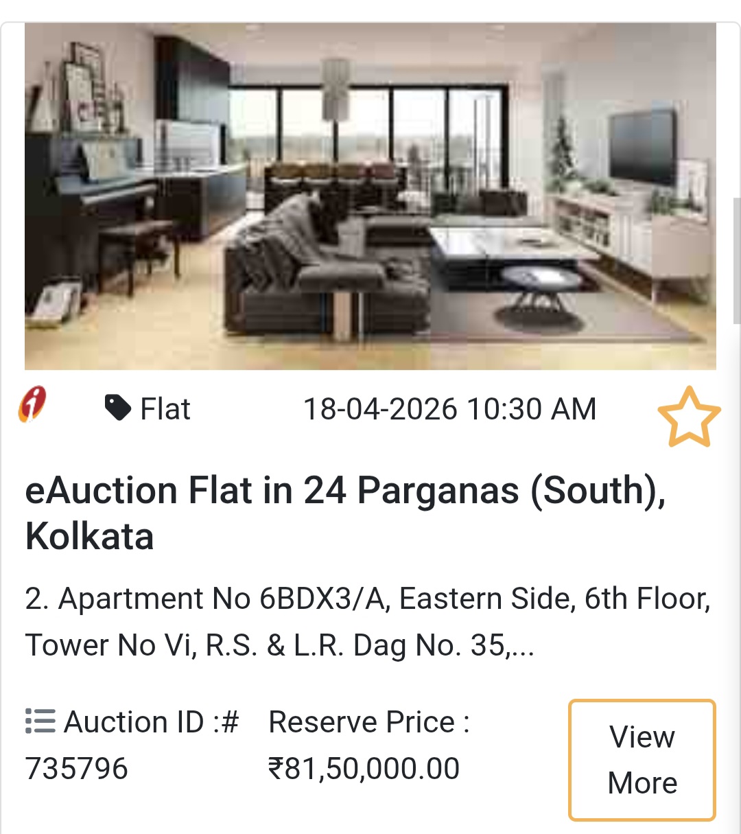 🏙️ eAuction Flat in 24 Parganas (South), Kolkata