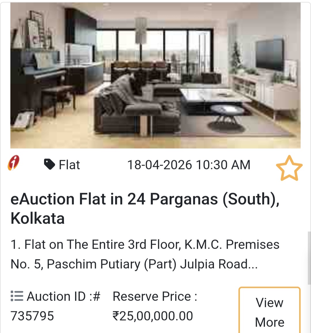 🏢 eAuction Flat in 24 Parganas (South), Kolkata