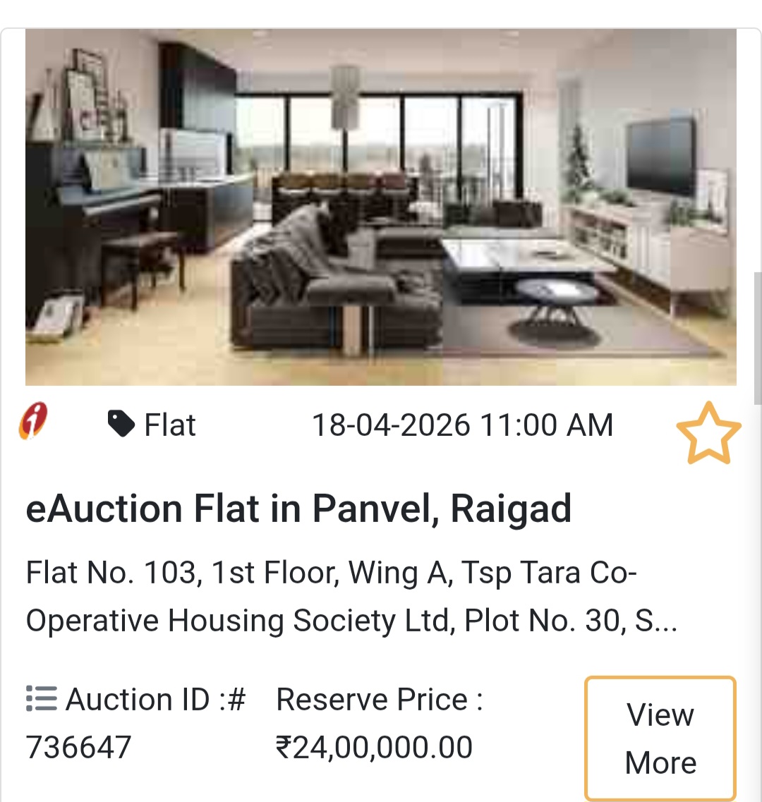 🏢 eAuction Flat in Panvel, Raigad