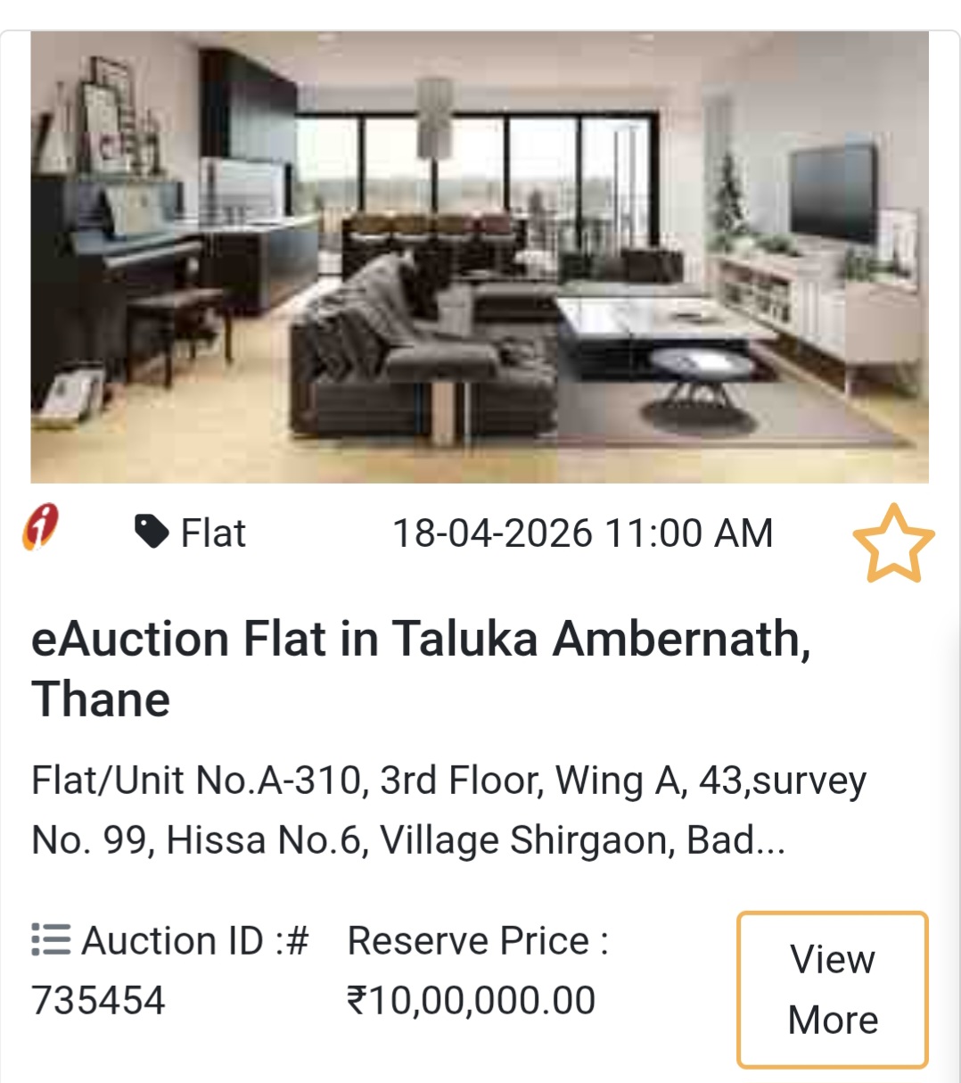 🏢 eAuction Flat in Taluka Ambernath, Thane