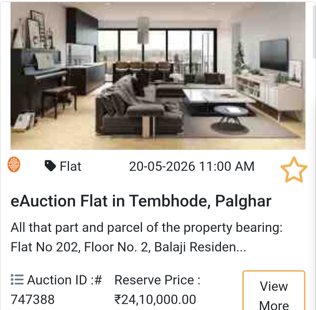 🏡 eAuction Flat in Tembhode, Palghar