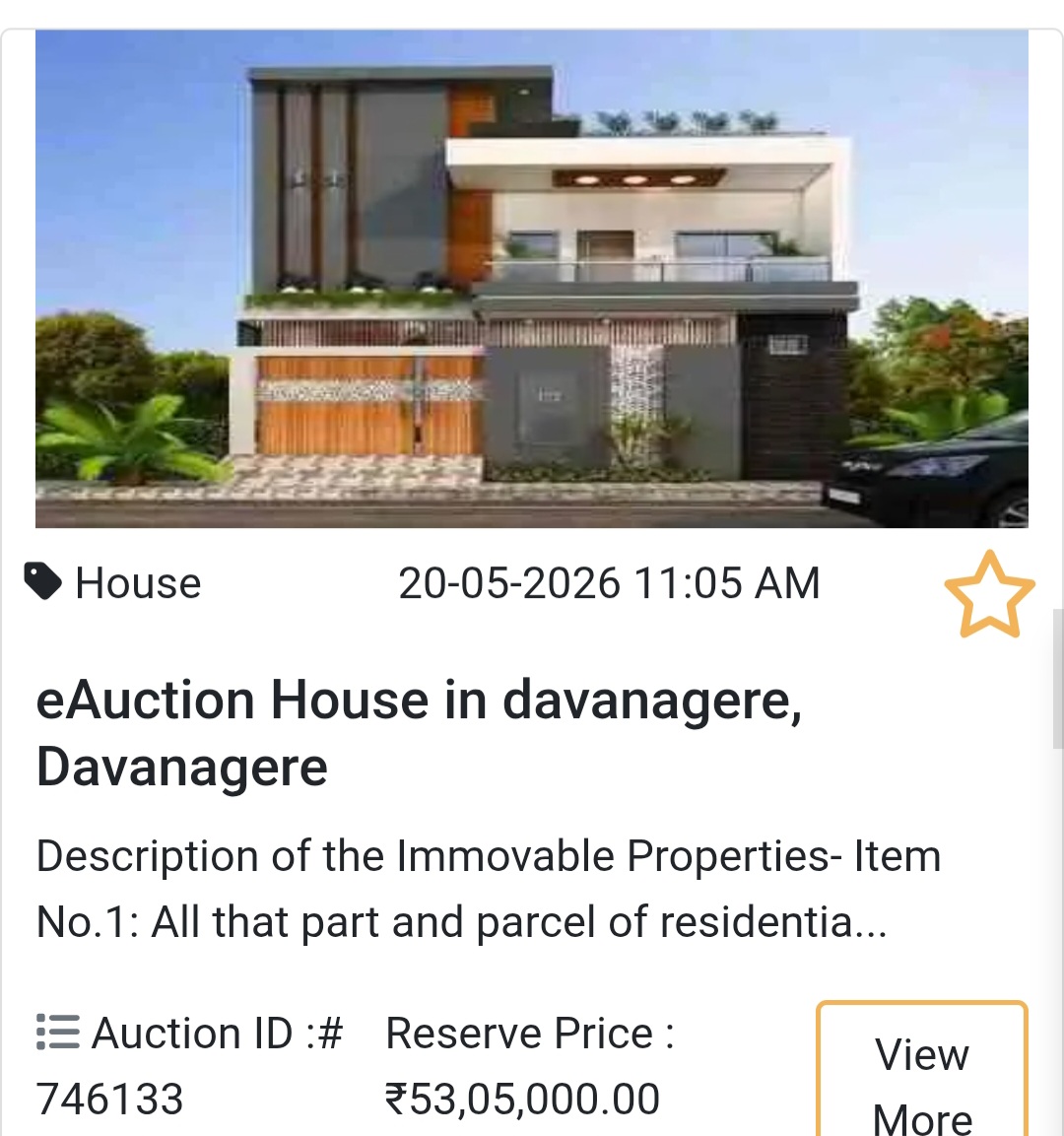 🏠 eAuction House in Davanagere, Davanagere