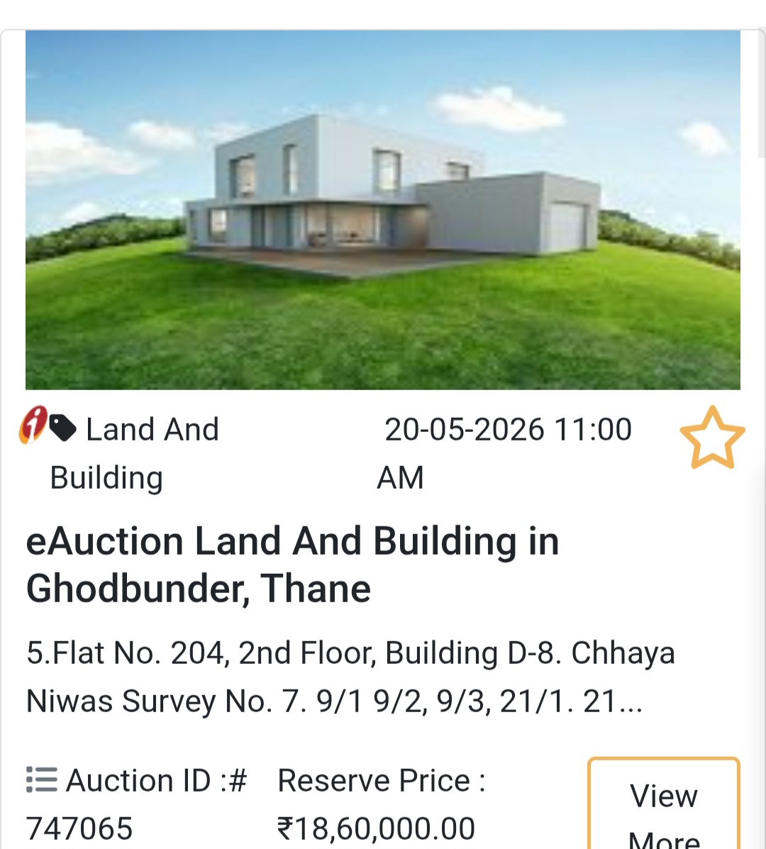 🏡 eAuction Land & Building in Ghodbundar, Thane