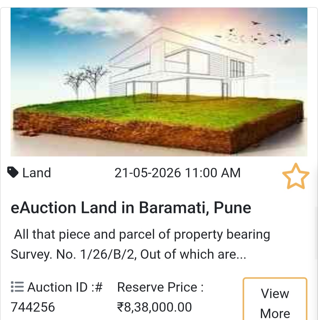 🌿 eAuction Land in Baramati, Pune