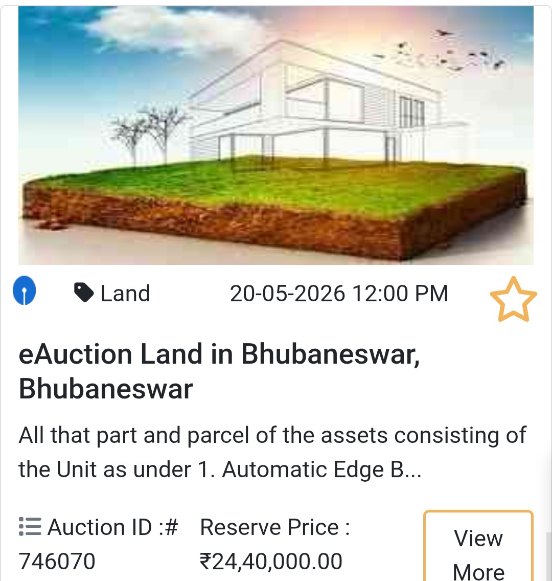🌾 eAuction Land in Bhubaneswar, Bhubaneswar