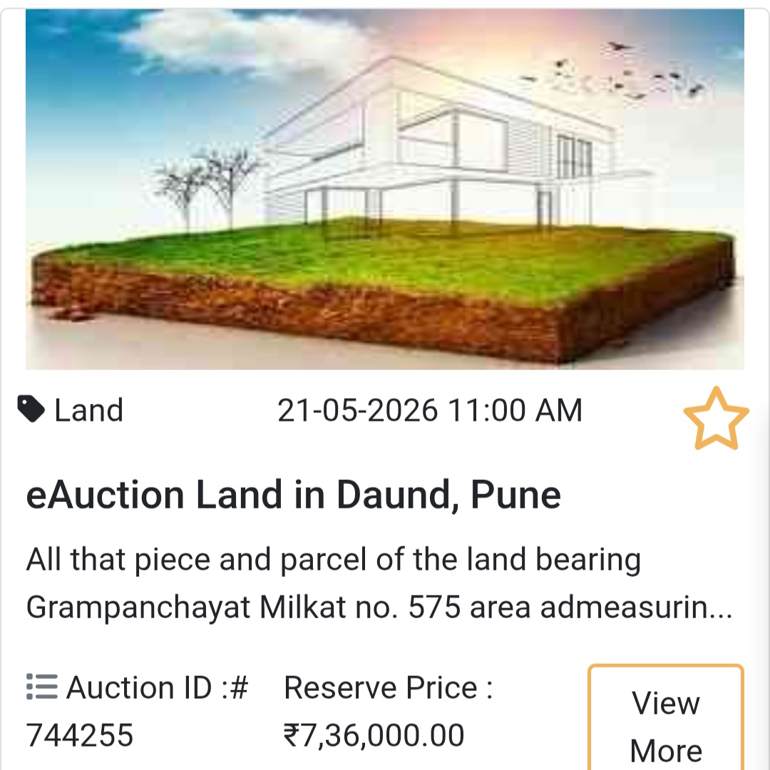 🌱 eAuction Land in Daund, Pune