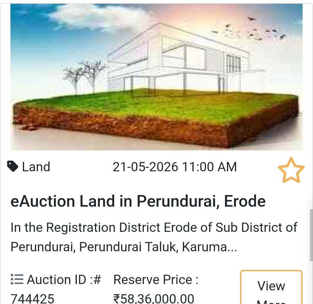 🌾 eAuction Land in Perundurai, Erode