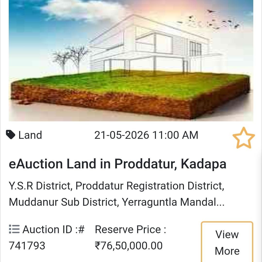 🌾 eAuction Land in Proddatur, Kadapa