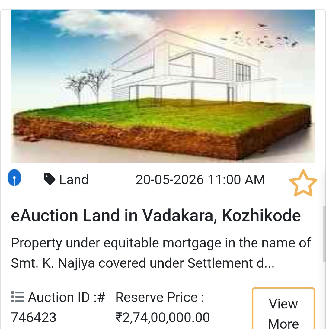 🌍 eAuction Land in Vadakara, Kozhikode