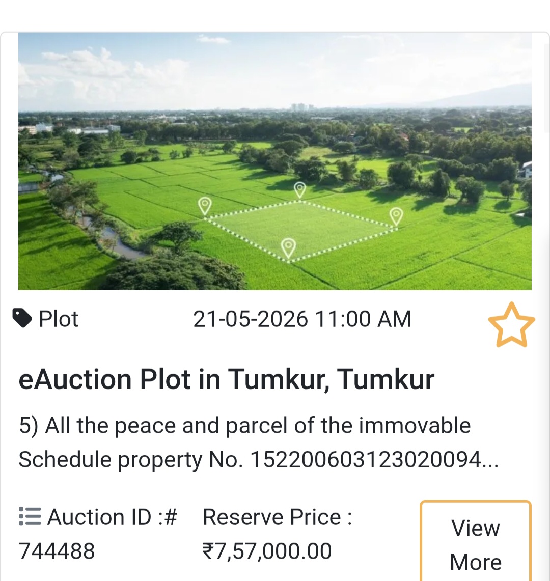 🌾 eAuction Plot (Additional Listing)