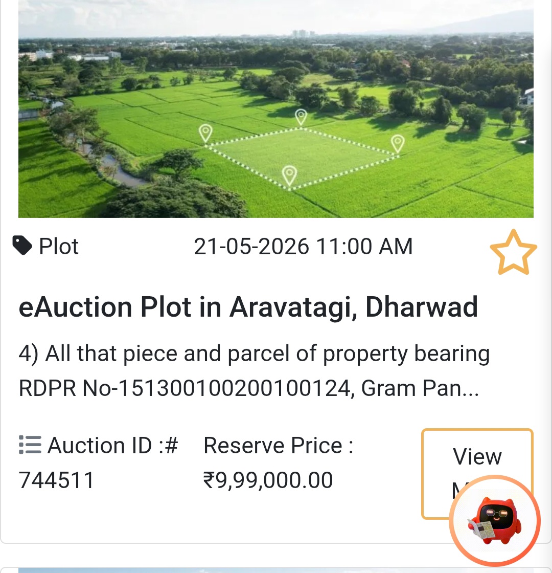 🌿 eAuction Plot in Aravatagi, Dharwad