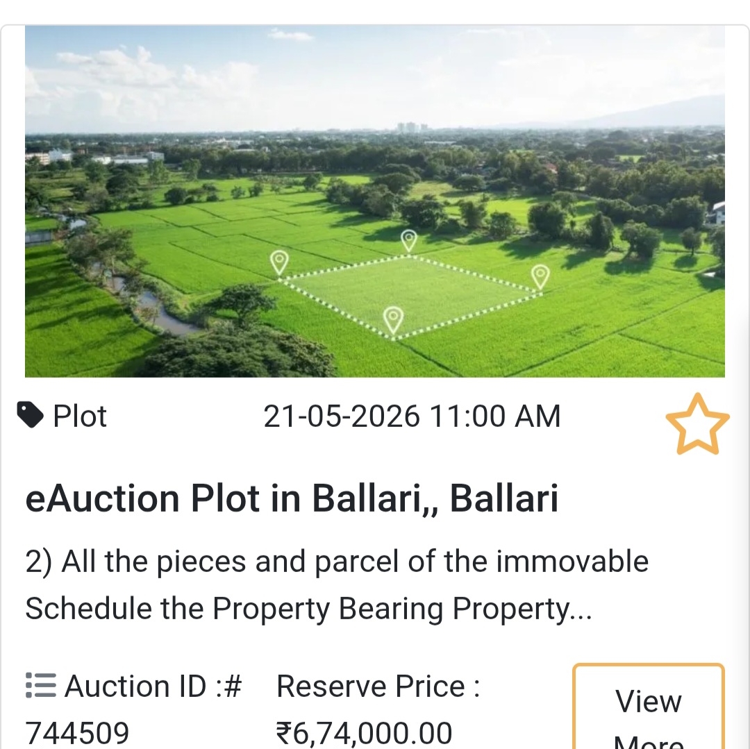 🌾 eAuction Plot in Ballari, Ballari