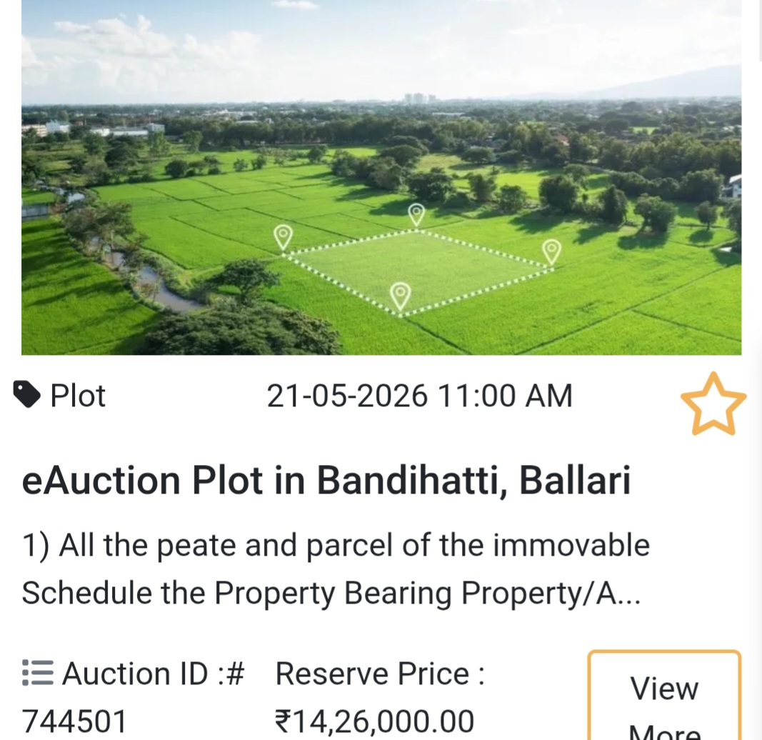 🌿 eAuction Plot in Bandihatti, Ballari
