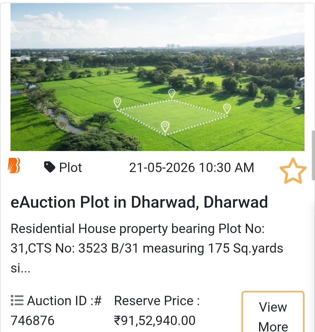 🏡 eAuction Plot in Dharwad, Dharwad