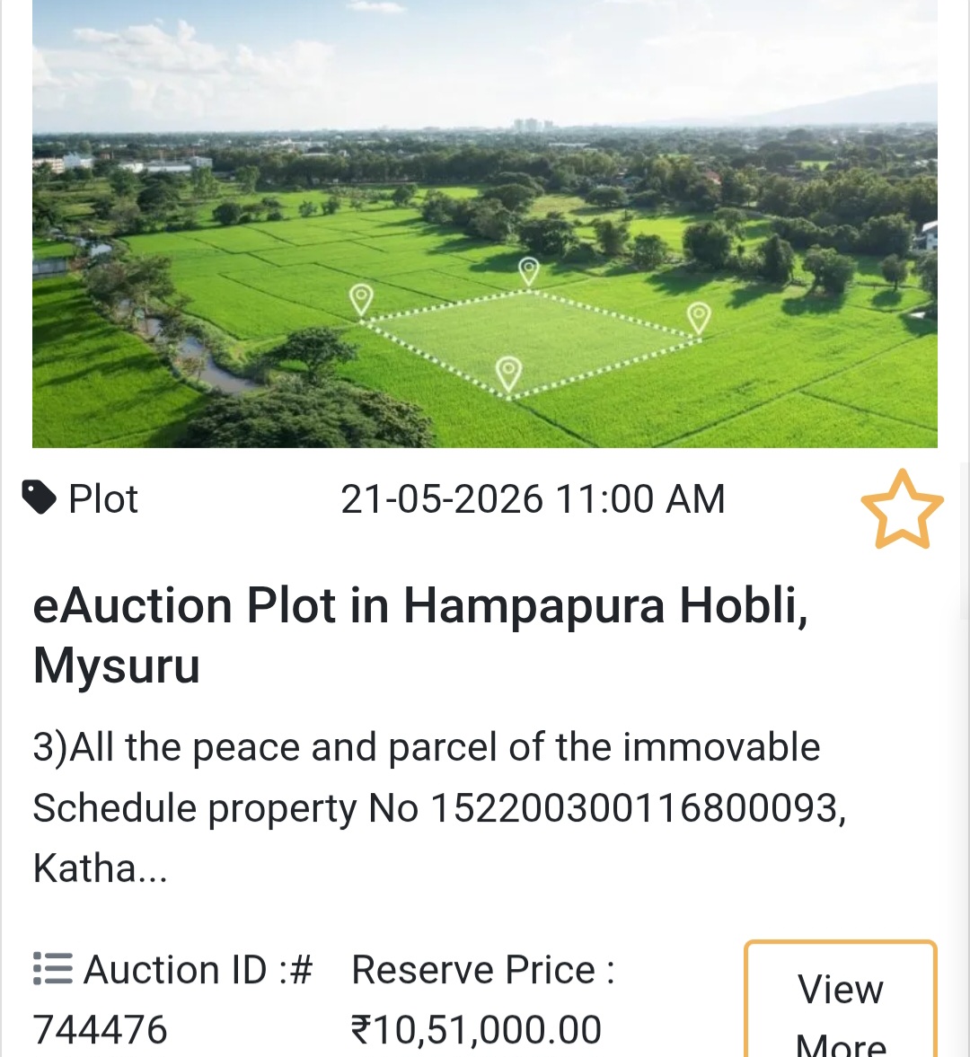 🌿 eAuction Plot in Hampapura Hobli, Mysuru