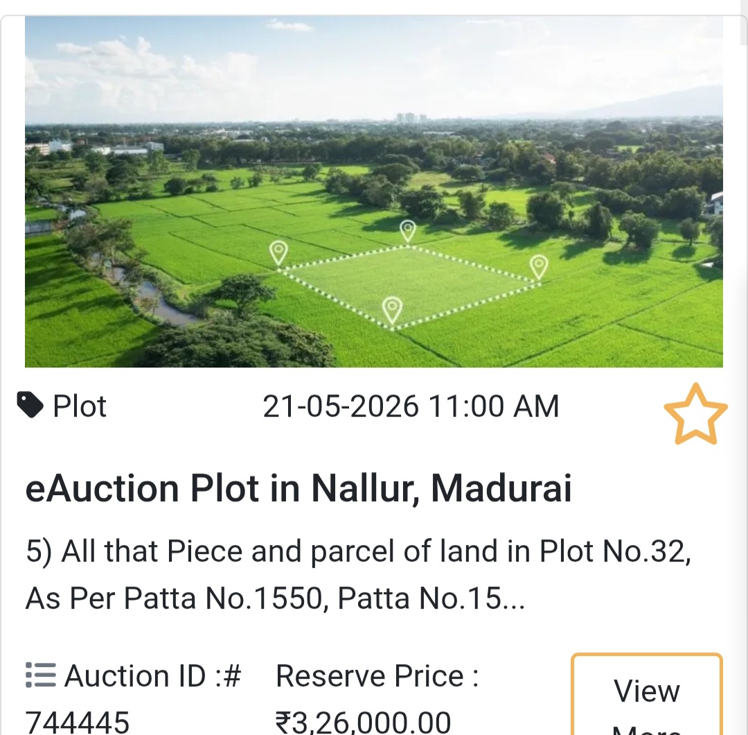 🌾 eAuction Plot in Nallur, Madurai